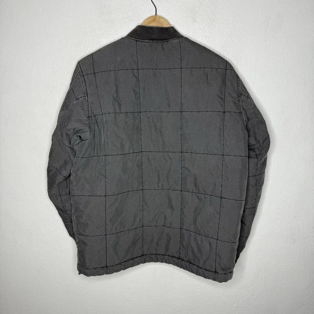 Nau Gray Dyed Square Quilted Padded Jacket Mens US Medium‎ Portland Outdoor Coat